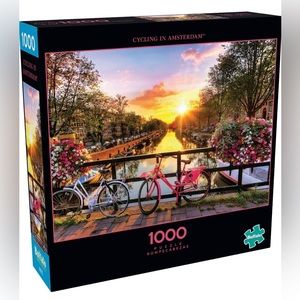 1000 piece puzzle // cycling in Amsterdam